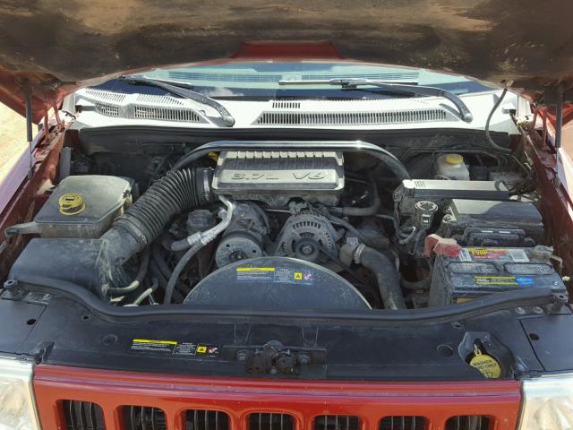 1J8HG48K06C197280 - 2006 JEEP COMMANDER RED photo 7