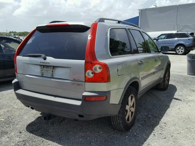 YV1CY59H241125846 - 2004 VOLVO XC90 SILVER photo 4