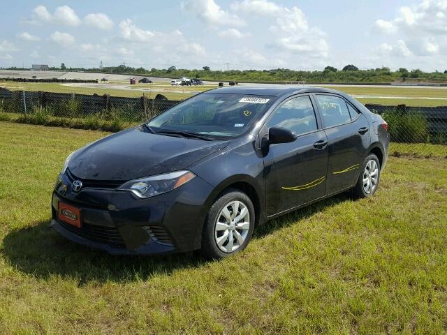 5YFBURHE7FP313613 - 2015 TOYOTA COROLLA L BLACK photo 2