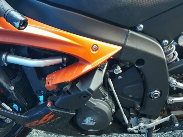 JYARJ16E79A018866 - 2009 YAMAHA YZFR6 ORANGE photo 7