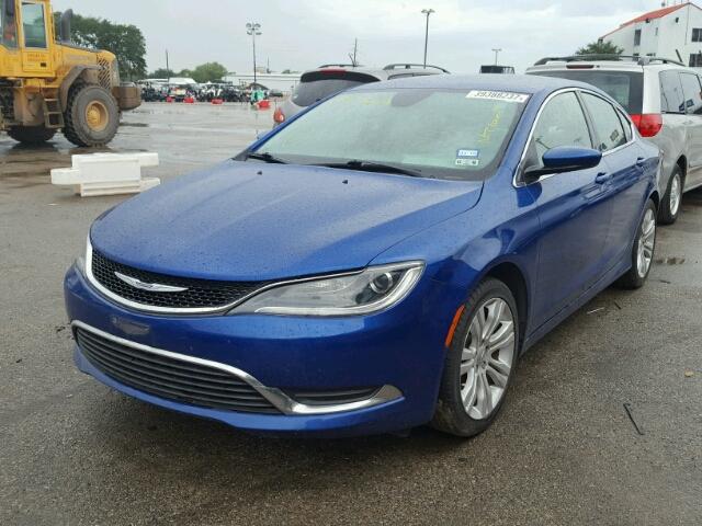 1C3CCCAB8FN626644 - 2015 CHRYSLER 200 LIMITE BLUE photo 2