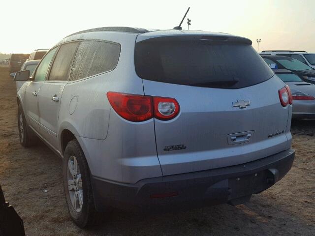 1GNKRJED0CJ358222 - 2012 CHEVROLET TRAVERSE SILVER photo 3