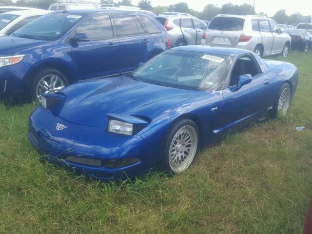 1G1YY12S535125978 - 2003 CHEVROLET CORVETTE Z BLUE photo 2