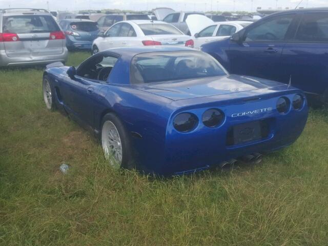 1G1YY12S535125978 - 2003 CHEVROLET CORVETTE Z BLUE photo 3