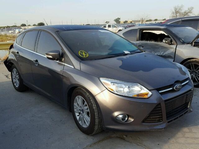 1FAHP3M28CL344664 - 2012 FORD FOCUS SEL GRAY photo 1