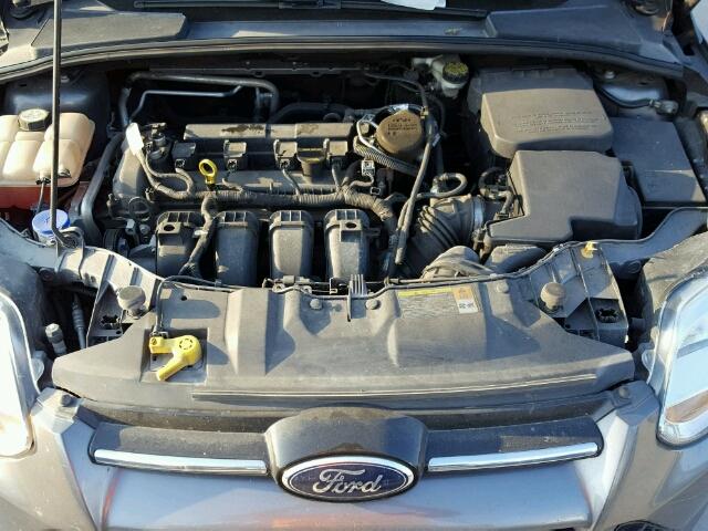 1FAHP3M28CL344664 - 2012 FORD FOCUS SEL GRAY photo 7