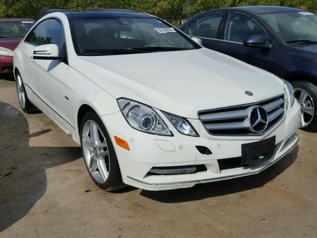 WDDKJ5KB3CF176453 - 2012 MERCEDES-BENZ E 350 WHITE photo 1