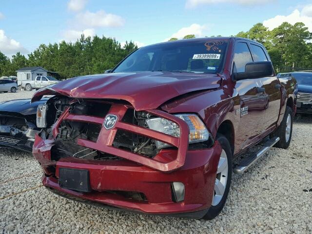 1C6RR6KT2ES435600 - 2014 RAM 1500 ST MAROON photo 2