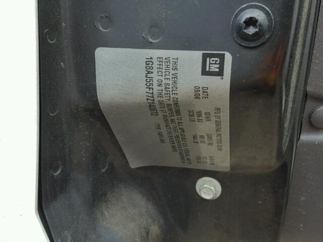 1G8AJ55F77Z140672 - 2007 SATURN ION LEVEL WHITE photo 10