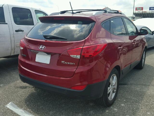 KM8JU3AC6CU483148 - 2012 HYUNDAI TUCSON RED photo 4