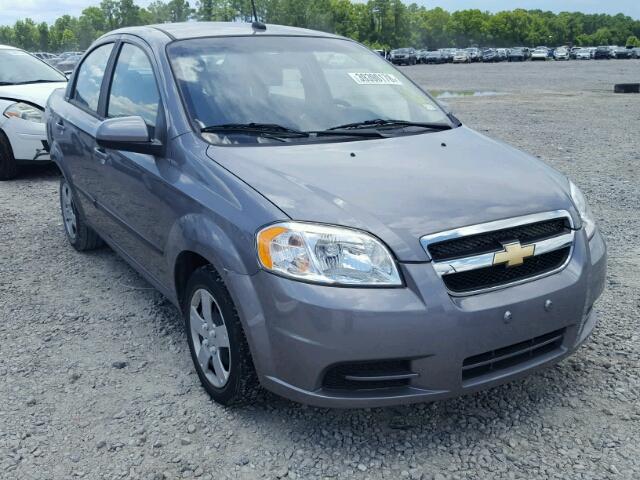 KL1TD5DE3AB093467 - 2010 CHEVROLET AVEO LS GRAY photo 1