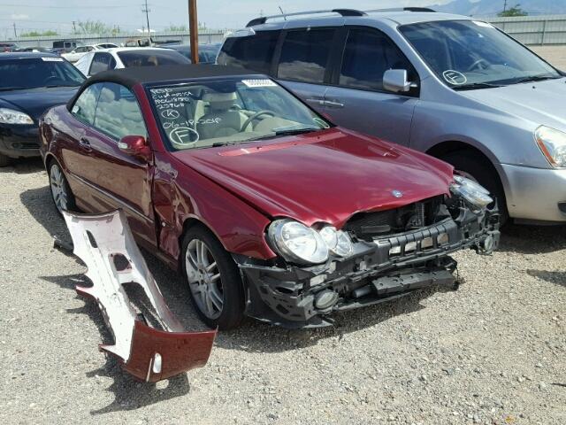 WDBTK56F99F266416 - 2009 MERCEDES-BENZ CLK 350 RED photo 1