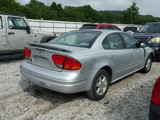 1G3NL52F24C168710 - 2004 OLDSMOBILE ALERO GL SILVER photo 4