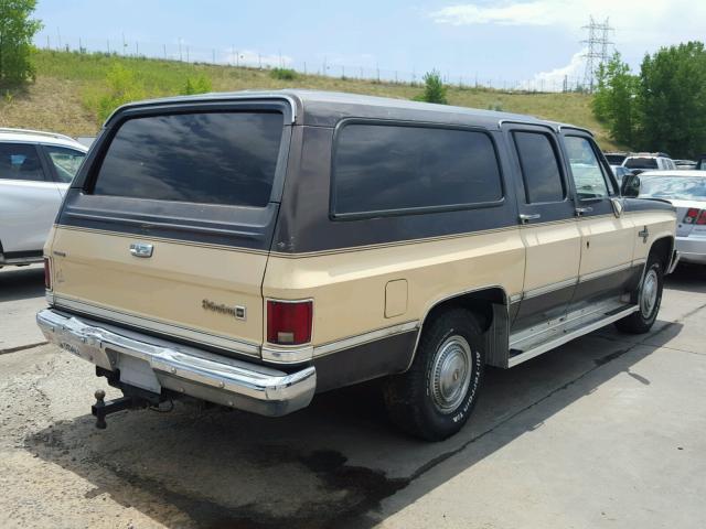 1GNGR26N3HF166113 - 1987 CHEVROLET SUBURBAN R TWO TONE photo 4