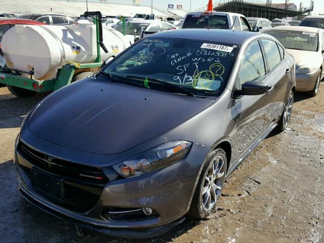 1C3CDFBB8FD174679 - 2015 DODGE DART GRAY photo 2