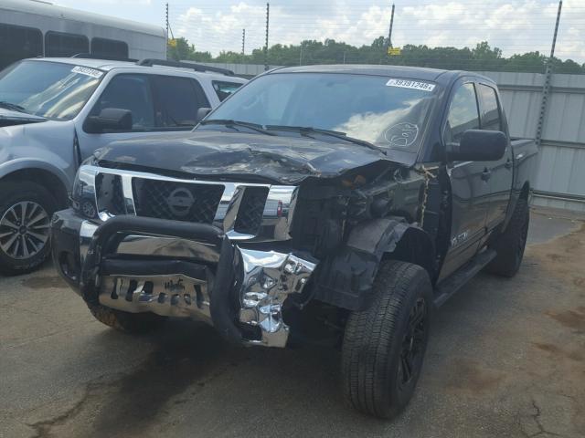 1N6BA0ECXCN302988 - 2012 NISSAN TITAN S BLACK photo 2