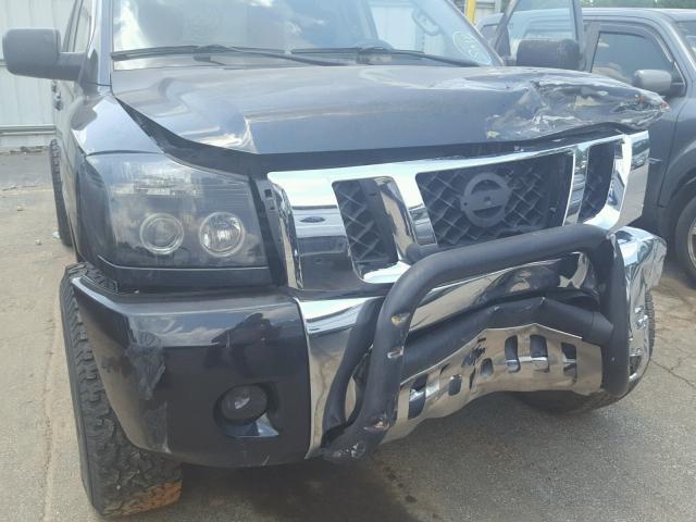 1N6BA0ECXCN302988 - 2012 NISSAN TITAN S BLACK photo 9