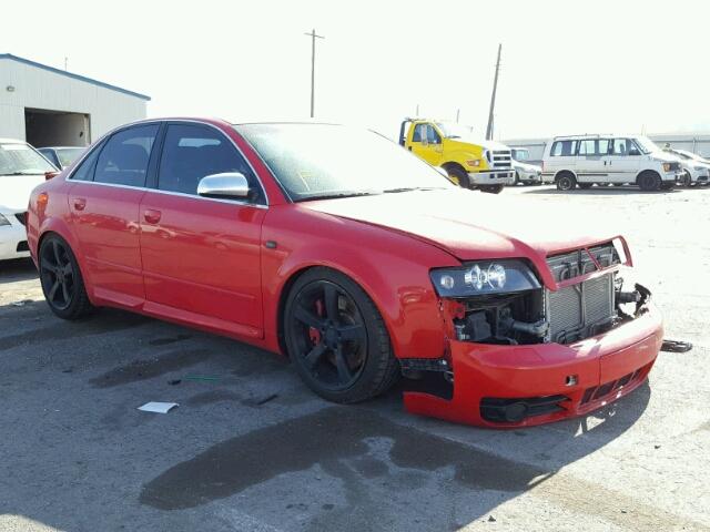 WAUPL68E94A124404 - 2004 AUDI S4 RED photo 1