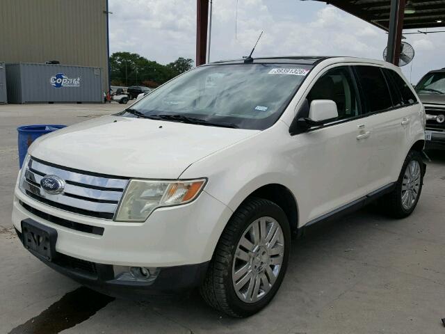 2FMDK39C18BB42471 - 2008 FORD EDGE LIMIT WHITE photo 2