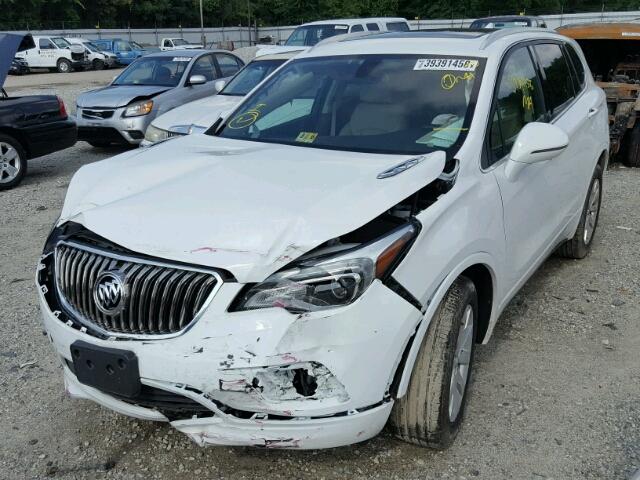 LRBFXBSA0HD070169 - 2017 BUICK ENVISION E WHITE photo 2