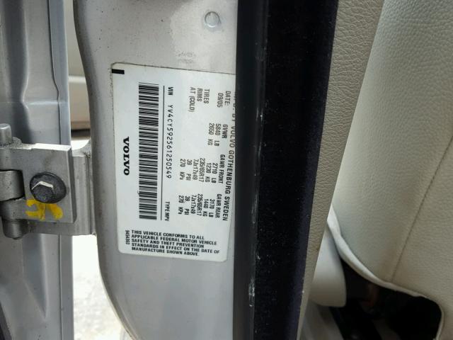 YV4CY592561250549 - 2006 VOLVO XC90 SILVER photo 10