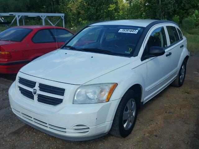 1B3HB28B07D567098 - 2007 DODGE CALIBER WHITE photo 2