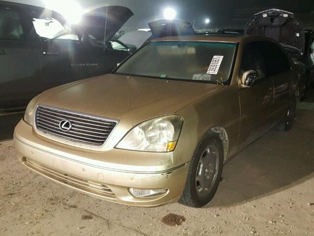 JTHBN30F230093588 - 2003 LEXUS LS GOLD photo 2