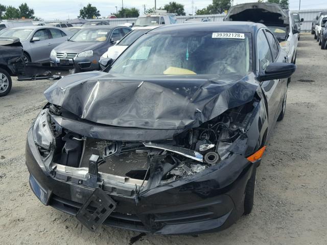 19XFC2F56GE042674 - 2016 HONDA CIVIC LX BLACK photo 2