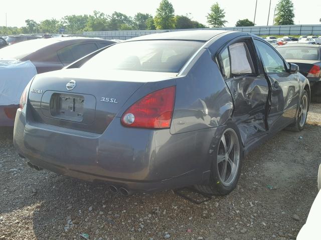 1N4BA41E15C800888 - 2005 NISSAN MAXIMA SE GRAY photo 4