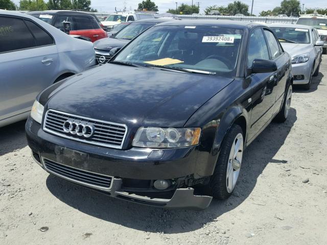 WAUJC68E33A137363 - 2003 AUDI A4 1.8T BLACK photo 2