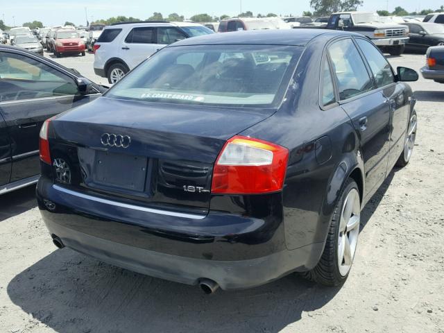 WAUJC68E33A137363 - 2003 AUDI A4 1.8T BLACK photo 4