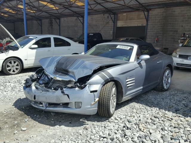 1C3AN65L75X046620 - 2005 CHRYSLER CROSSFIRE GRAY photo 2