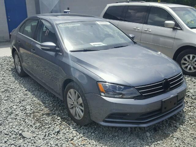 3VWLA7AJ5FM329774 - 2015 VOLKSWAGEN JETTA TDI GRAY photo 1