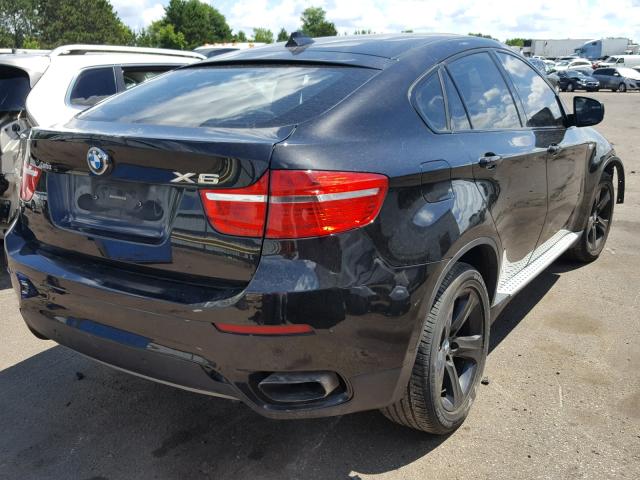 5UXFG8C57BLZ95808 - 2011 BMW X6 XDRIVE5 BLACK photo 4