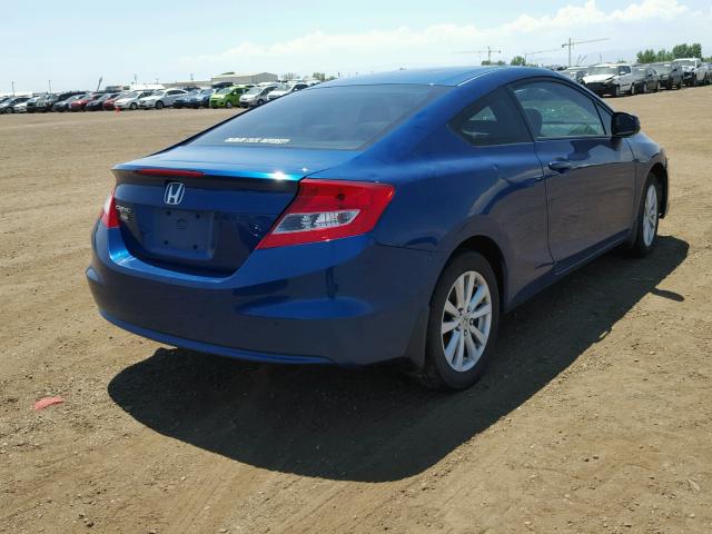 2HGFG3B11CH540018 - 2012 HONDA CIVIC EXL BLUE photo 4