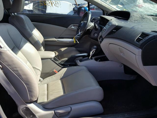 2HGFG3B11CH540018 - 2012 HONDA CIVIC EXL BLUE photo 5
