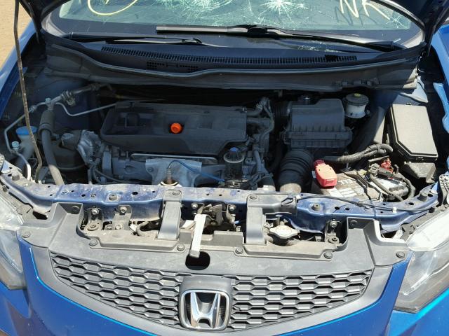 2HGFG3B11CH540018 - 2012 HONDA CIVIC EXL BLUE photo 7