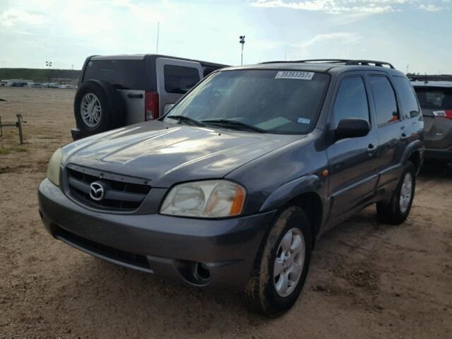 4F2YZ04134KM31356 - 2004 MAZDA TRIBUTE GRAY photo 2