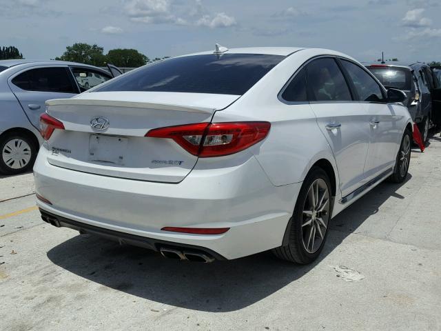 5NPE34AB6FH171867 - 2015 HYUNDAI SONATA SPO WHITE photo 4