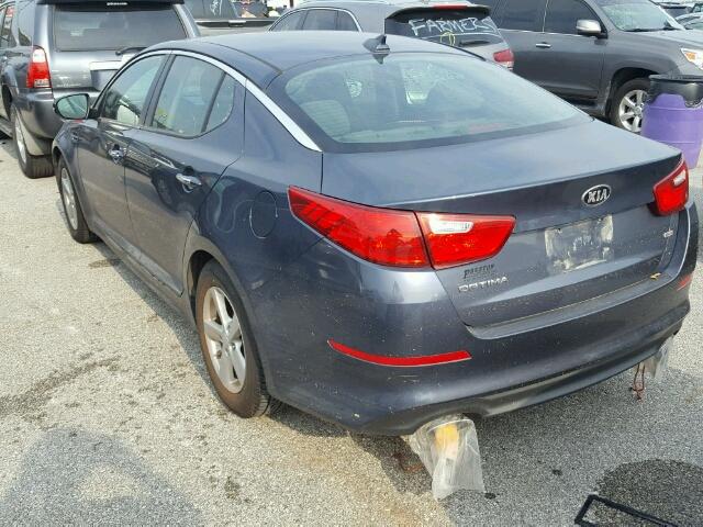 KNAGM4A71F5563234 - 2015 KIA OPTIMA LX BLUE photo 3