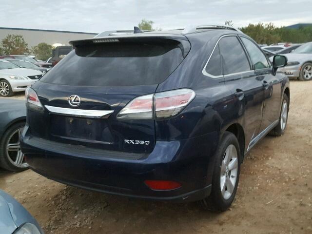 2T2BK1BA0FC295397 - 2015 LEXUS RX 350 BLUE photo 4