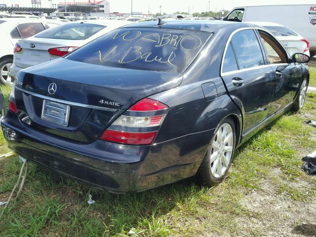 WDDNG86X38A197424 - 2008 MERCEDES-BENZ S550 4MATI BLACK photo 4