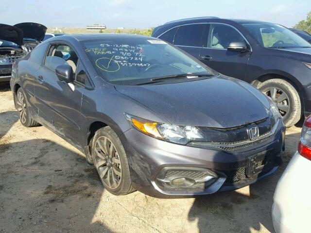 2HGFG3B02FH530724 - 2015 HONDA CIVIC GRAY photo 1