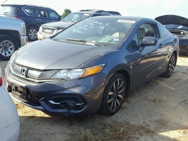 2HGFG3B02FH530724 - 2015 HONDA CIVIC GRAY photo 2