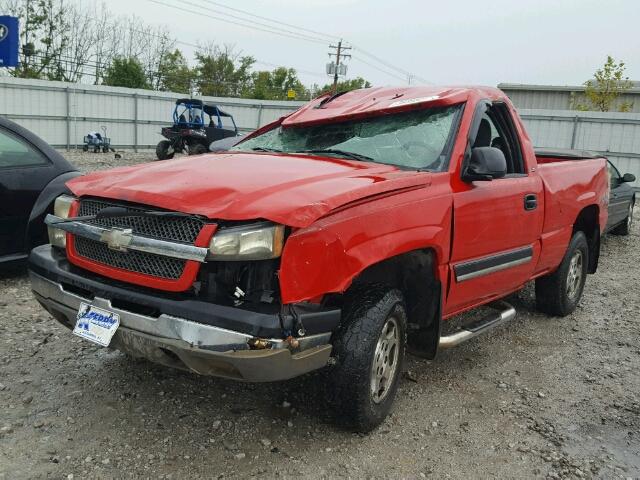 1GCEK14T64Z201932 - 2004 CHEVROLET SILVERADO RED photo 2