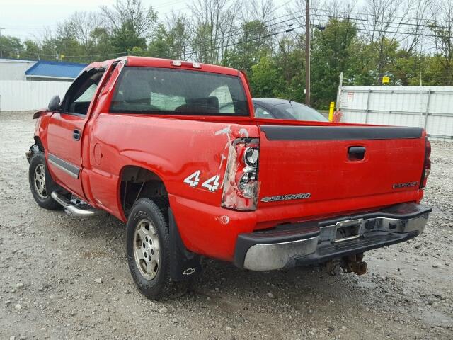 1GCEK14T64Z201932 - 2004 CHEVROLET SILVERADO RED photo 3