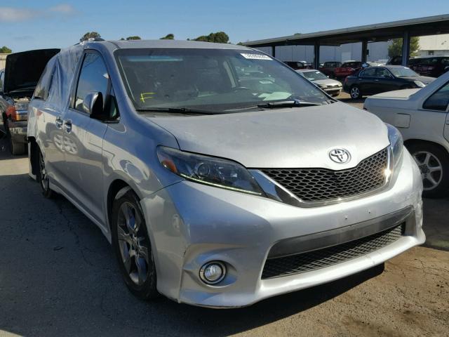 5TDXK3DC8FS685594 - 2015 TOYOTA SIENNA SPO GRAY photo 1