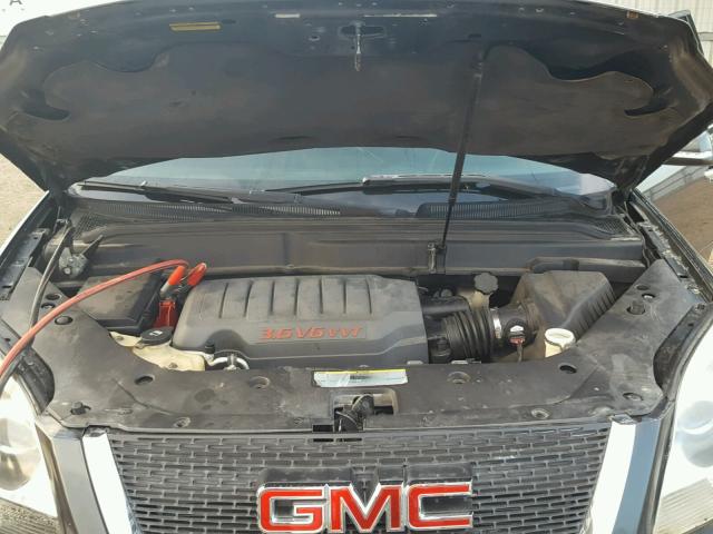 1GKER23727J102859 - 2007 GMC ACADIA SLT შავი ფოტო 7