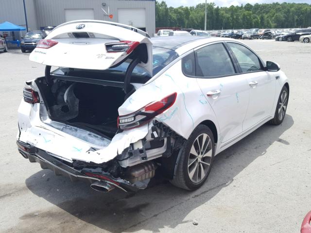 5XXGV4L27GG035079 - 2016 KIA OPTIMA SXL WHITE photo 4