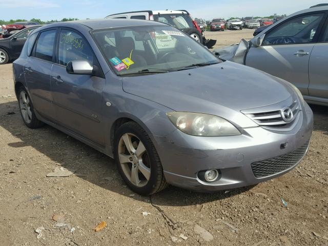 JM1BK143741177819 - 2004 MAZDA 3 HATCHBAC GRAY photo 1